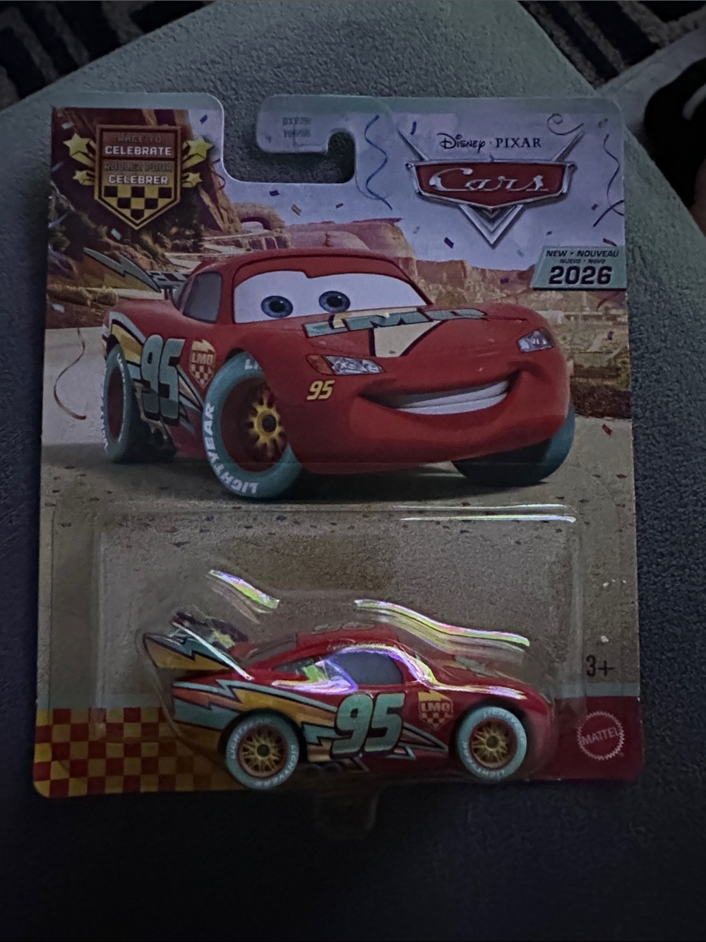 Mattel Lightning McQueen Red and Yellow Die-Cast Race Car